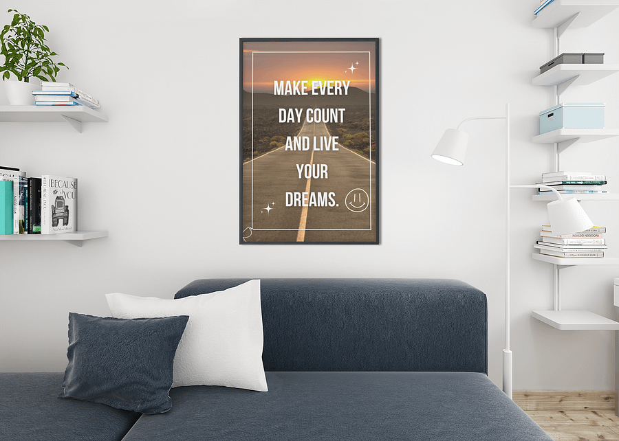 Every Day Counts Framed Poster product image (2)