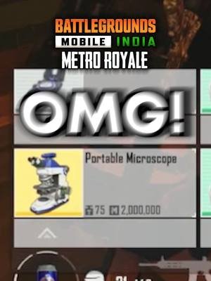 2 Million Dollar Item on my FIRST MATCH! 😱 #MetroRoyale #bgmi #PUBGMOBILE 