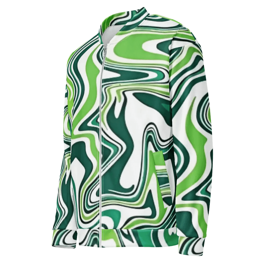 Marbled Green All-Over Bomber Jacket product image (7)