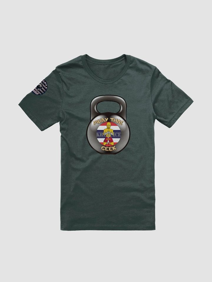 Muay Thai Geek Kettlebell Dark Green, Soft Tee product image (1)