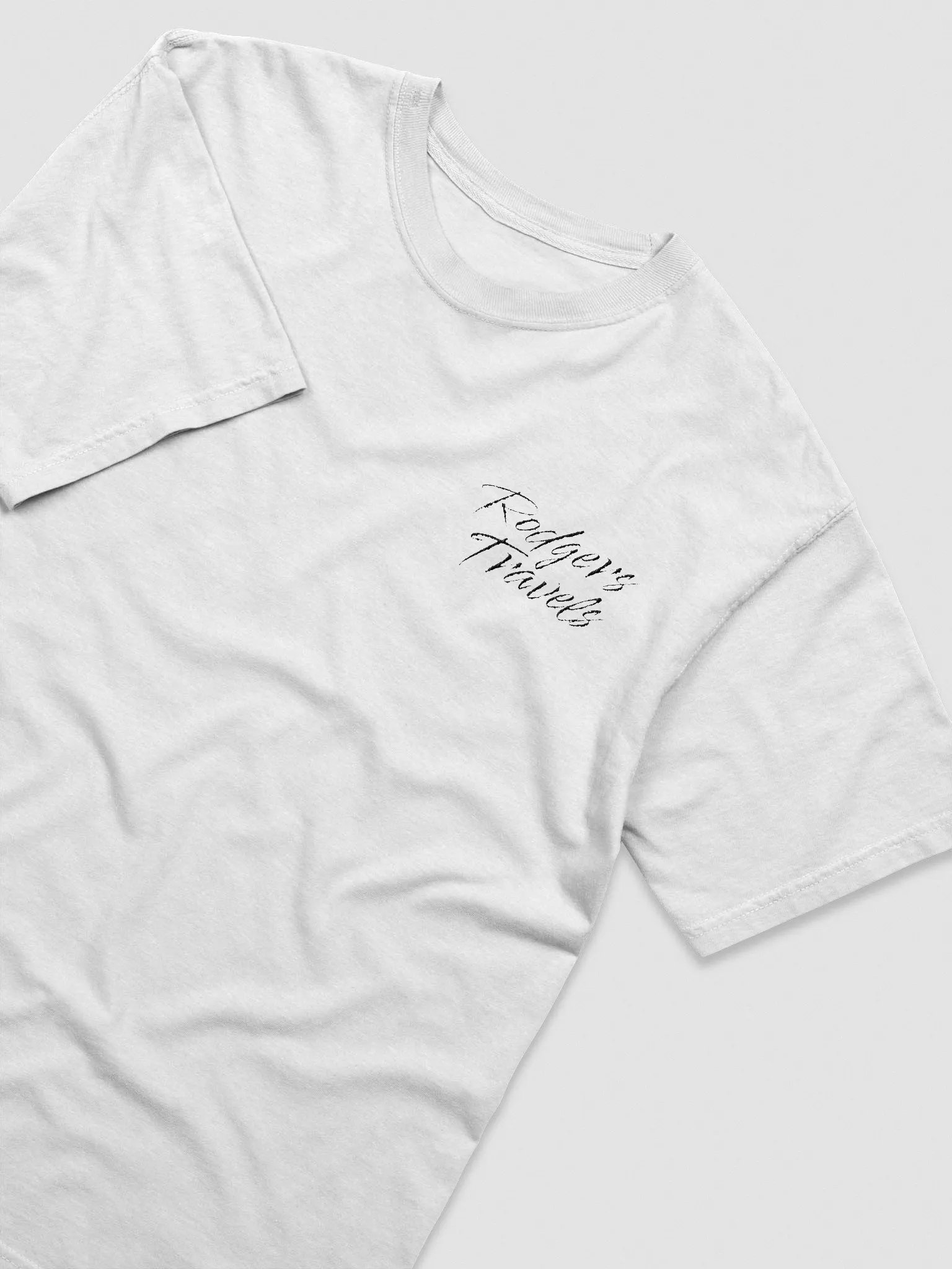 Rodgers Travels T-Shirt (Black Text) product image (3)