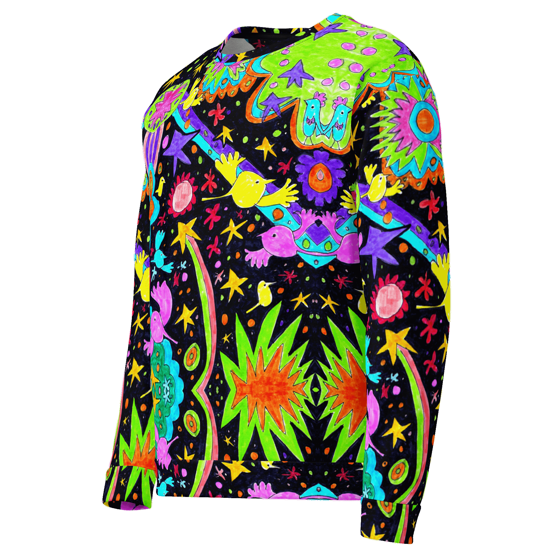 Abstract Cosmic Doodle Art Unisex Recycled Sweatshirt product image (5)