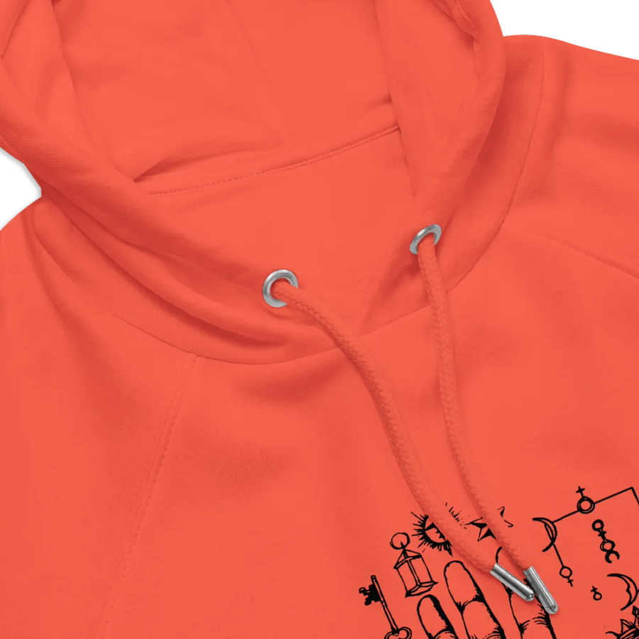 [Hand of Mysteries 3 - Black] - Unisex Eco Raglan Hoodie product image (7)