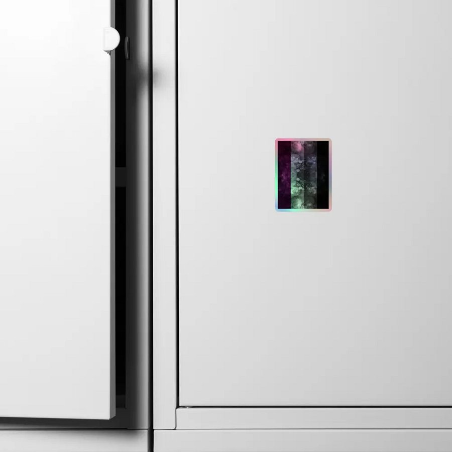 Asexual Flag Sticker (Textured Variation) product image (4)