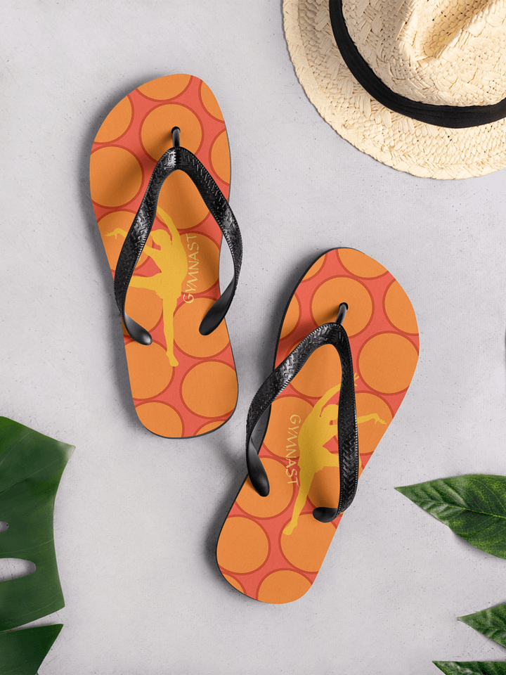 Gymnast Orange, pink and yellow Jandals product image (1)