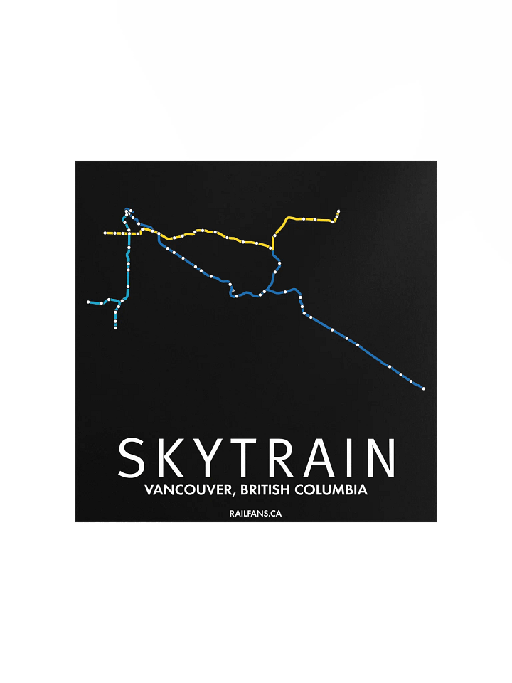 The Rail Fans Canada Transit Map - SkyTrain product image (1)