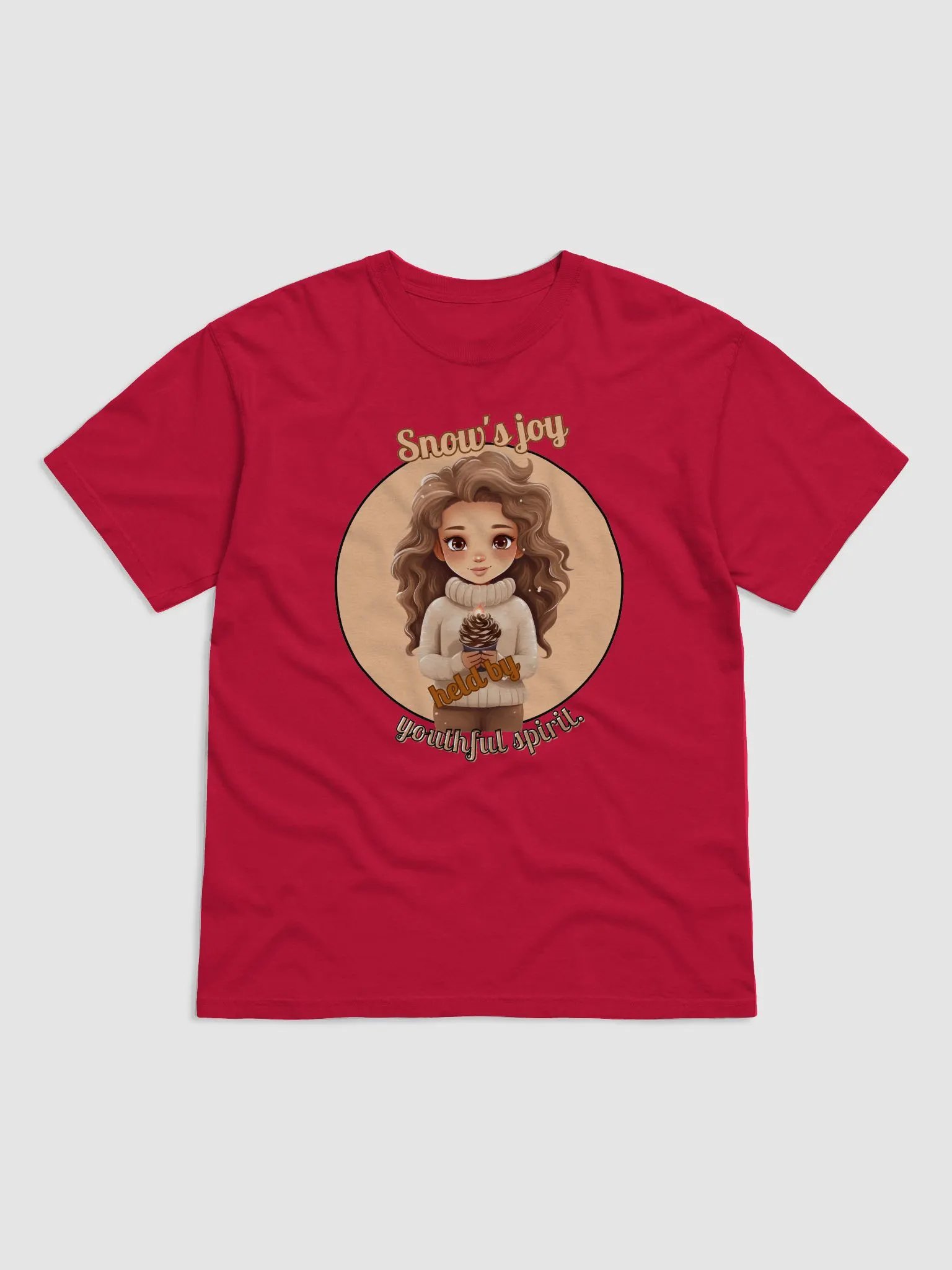 Snow's joy hold by Youthful sprit_ T-shirt design product image (1)