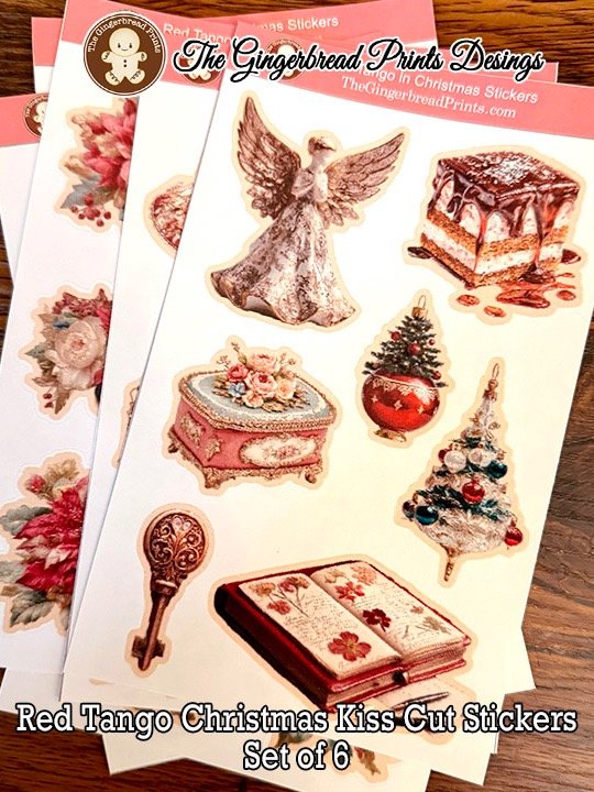 Red Tango in Christmas Sticker Set of 6 Sheets product image (4)
