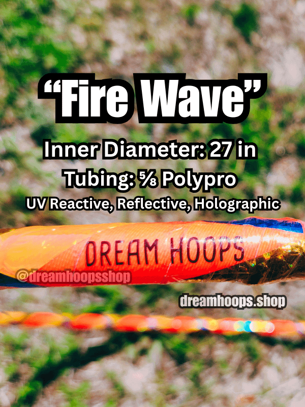 Fire Wave – 27'' 5/8 Polypro Dance Hoop product image (1)