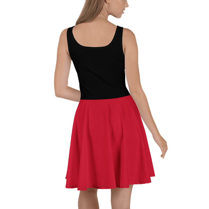 Midnight Veil Designs Black and Red Gothic Skater Dress product image (2)