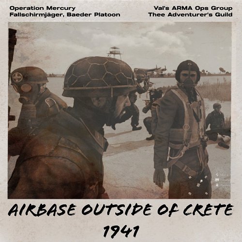 Operation Mercury has commenced! Val’s ARMA Ops Group assumes the role of Fallschirmjägers, Baeder Platoon, during the Battle...