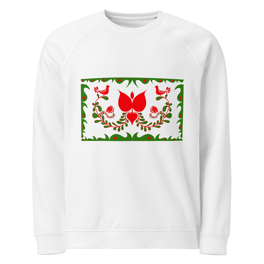 Made In Hungary Folk Art Unisex Raglan Sweatshirt product image (1)