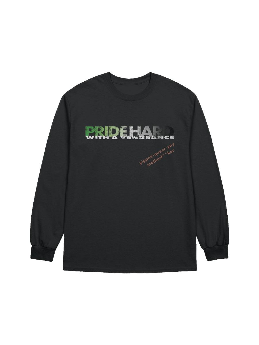 Aromantic "Pride Hard" Long Sleeve Tee product image (1)