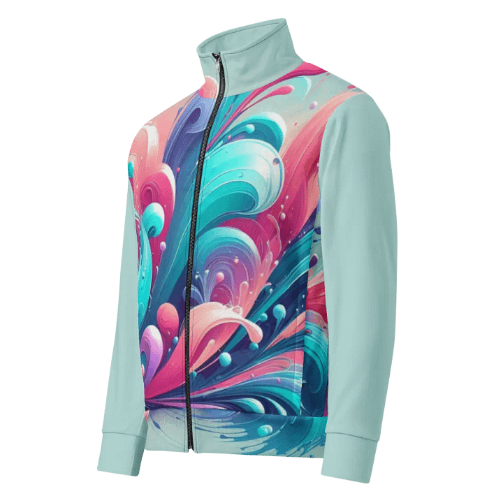 Swirling Spectrum Unisex Track Jacket |AI Design product image (1)