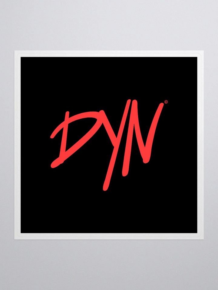 Dyn Logo Sticker (Red) product image (1)