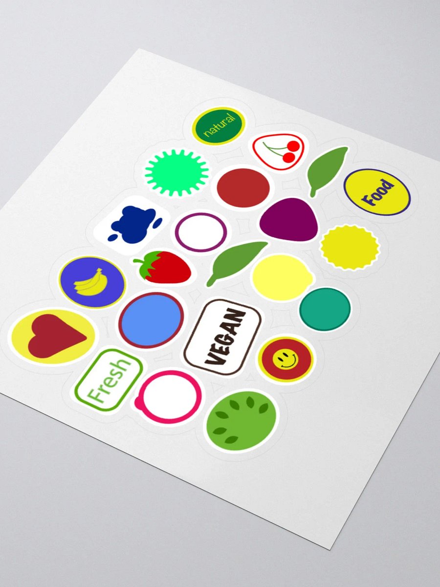 Fresh and Vibrant Kiss Cut Stickers Set product image (7)