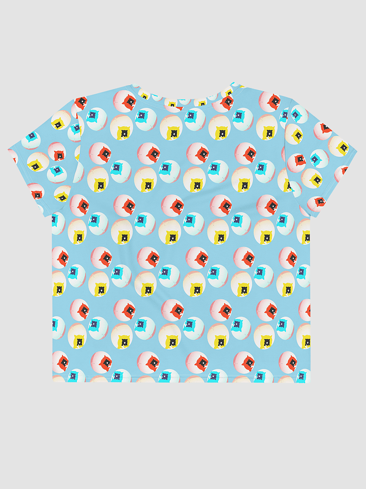 AIBALL All-Over Print Crop Tee (Blue) product image (2)