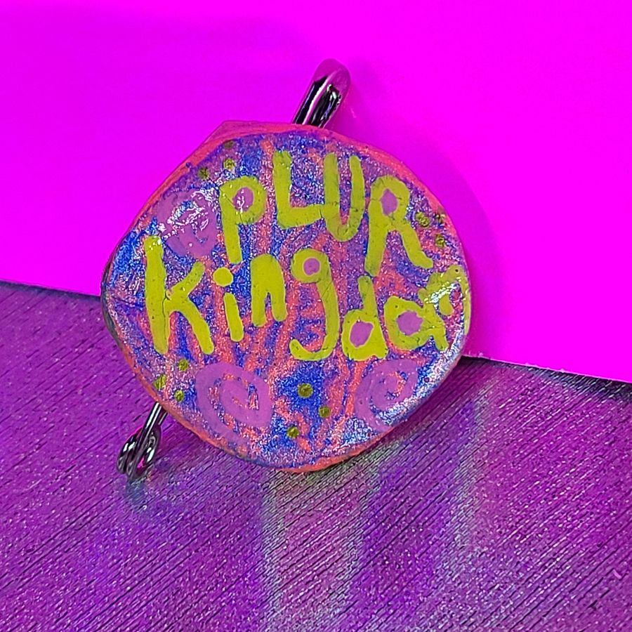PLUR Kingdom Bottle Cap Pin product image (2)
