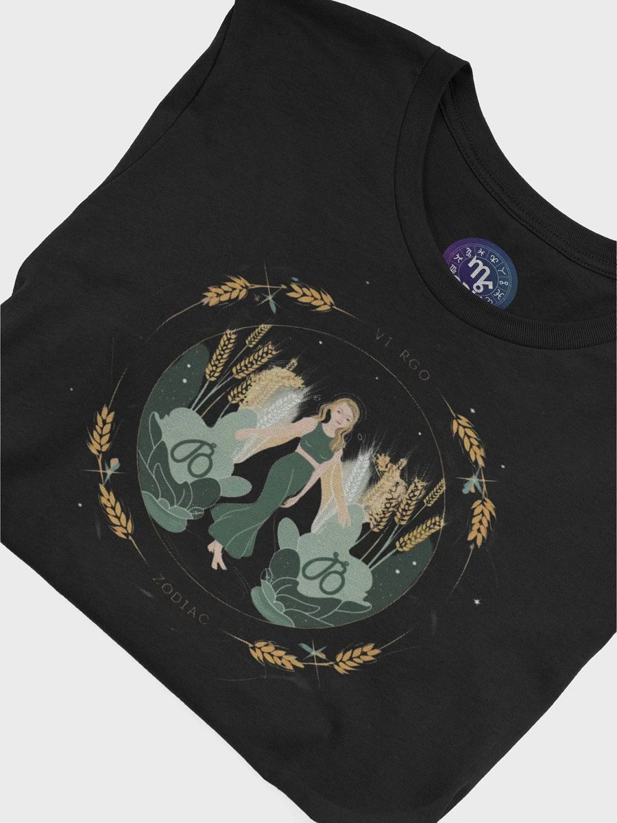 Virgo Zodiac Unisex T-Shirt - Supersoft Cotton with Unique Astrology Design product image (7)