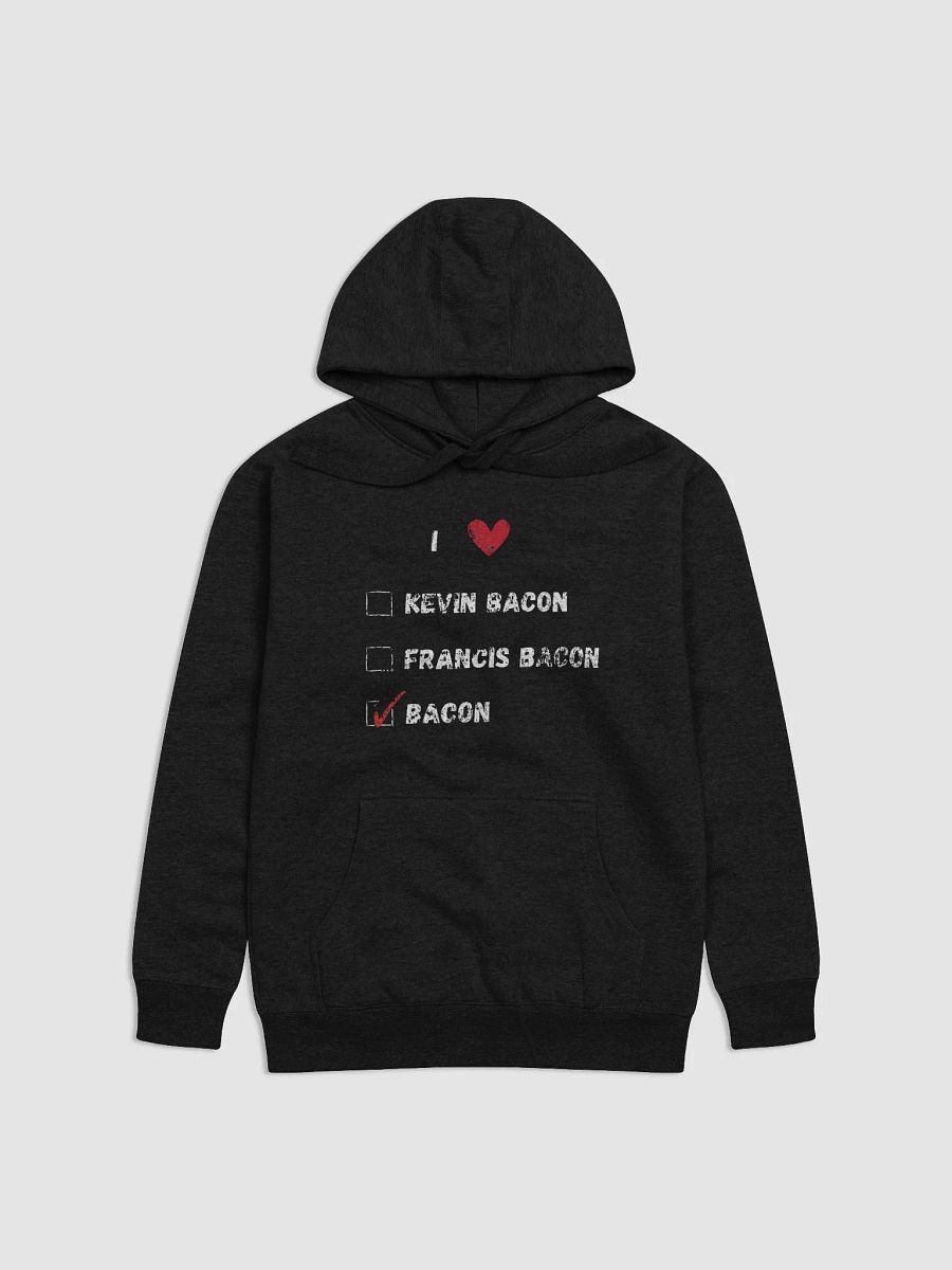 I love Kevin Bacon, Francis Bacon, Bacon funny pun, cute joke, unisex hoodie product image (3)