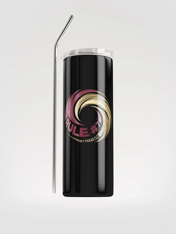 Rule #7 Stainless Steel Tumbler Garnet and Gold product image (2)