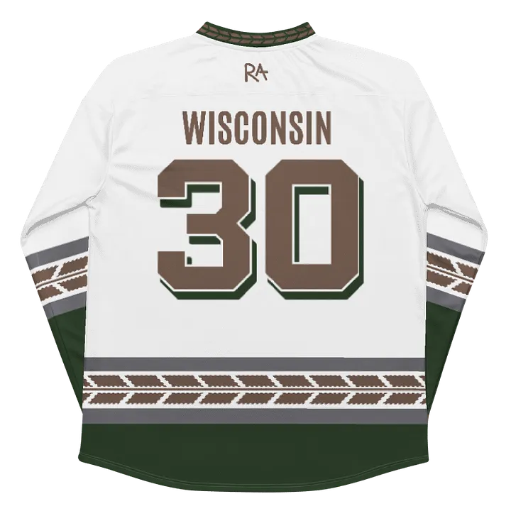 Wisconsin Barley - White Hockey Jersey product image (2)