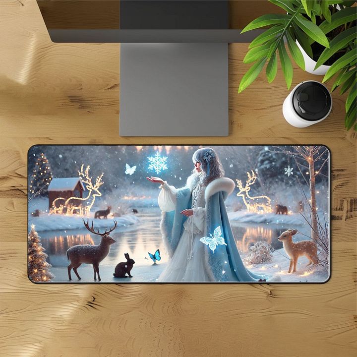Enchanted Winter Wonderland Desk Mat - 12"x22" product image (1)