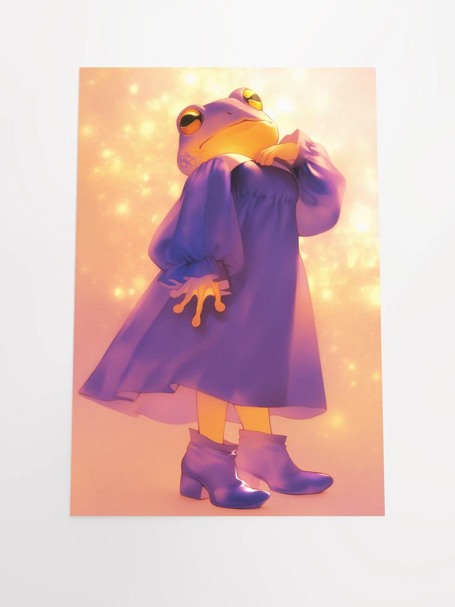 Whimsical Frog Fashion Poster product image (1)