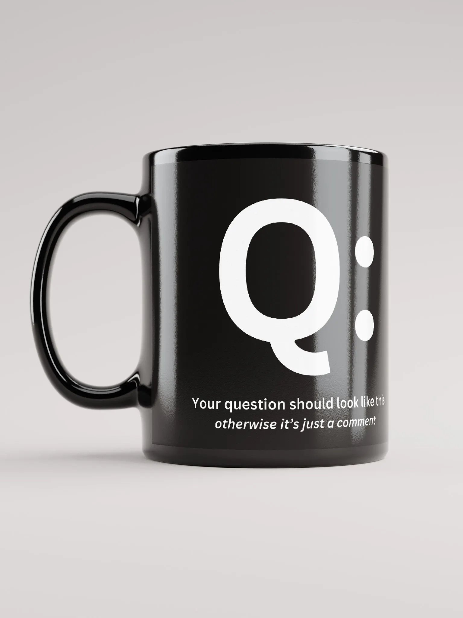 Black Mr. Moderator Ceramic Mug for Lefties product image (6)