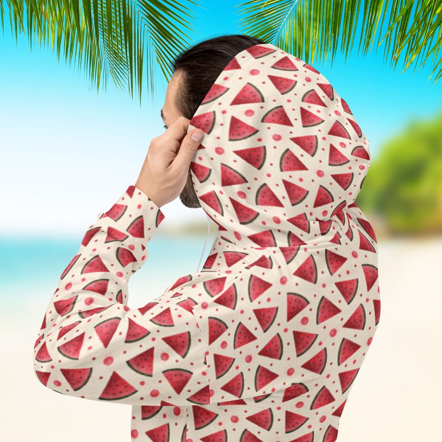 Hello Weekend Watermelon All Over Print Hoodie product image (9)