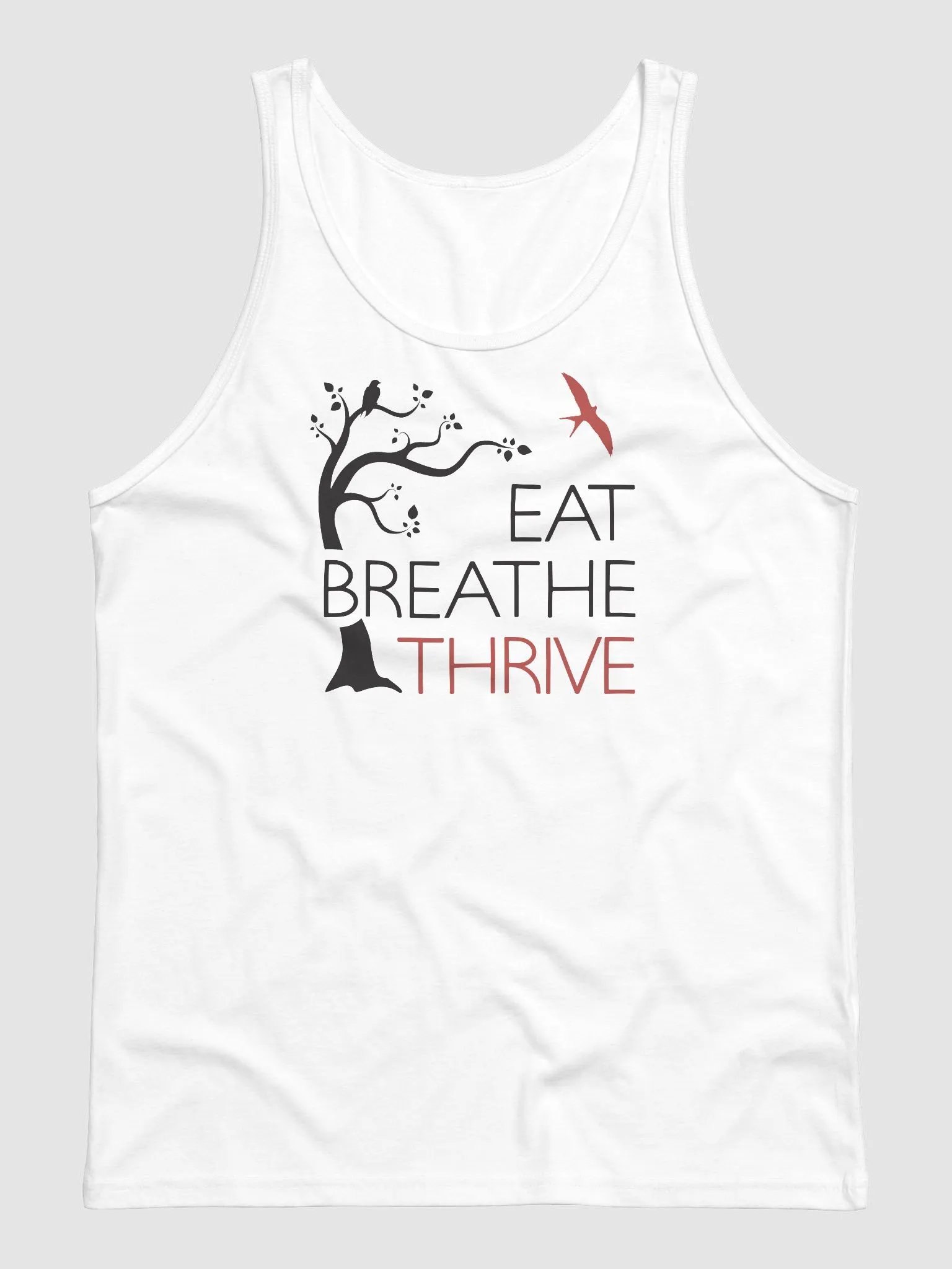 Eat Breathe Thrive | white tank product image (1)