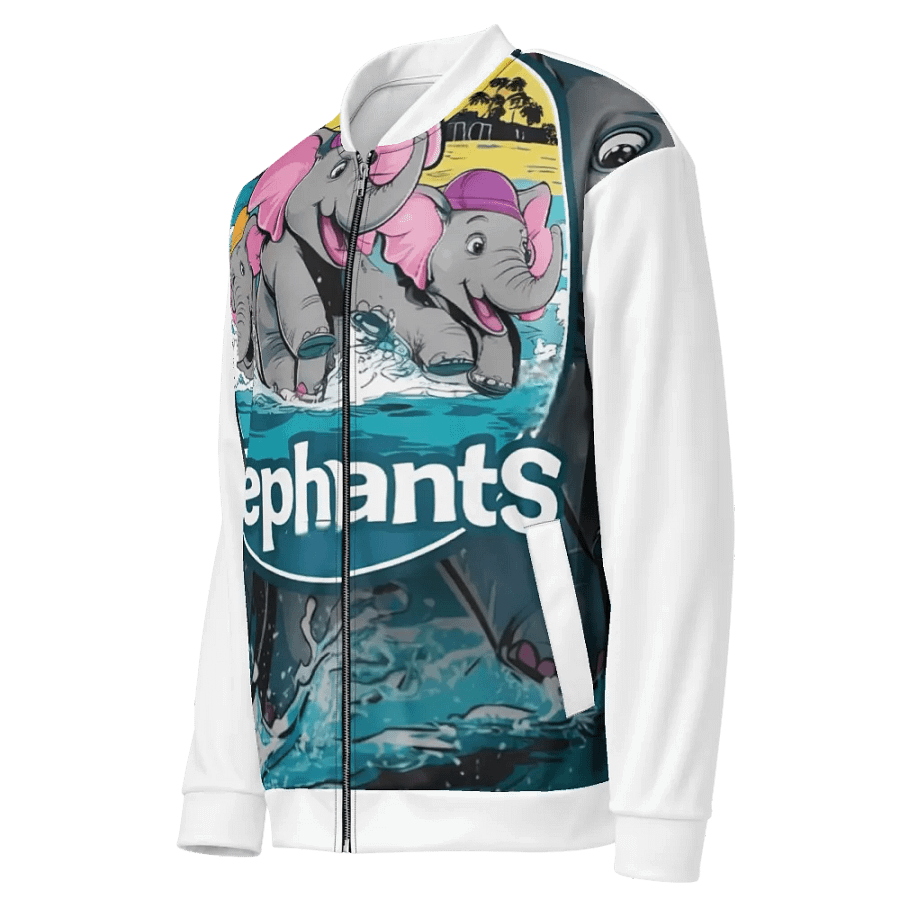 WINTER Joyful Elephant Splash All-Over Bomber Jacket product image (5)