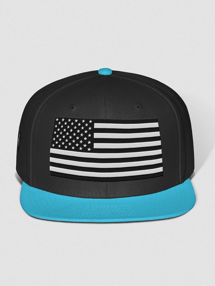 Southern WSouthernWoods Apparel Black American Flag Snapback Hat product image (5)