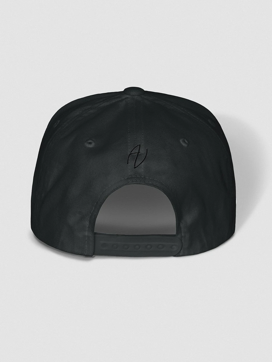 Arctic Vette Flat Bill Snap Back Hat - Black Embroidery product image (4)