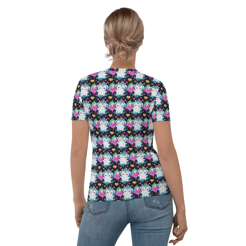 Kawaii Unicorn All Over Print T-shirt product image (6)