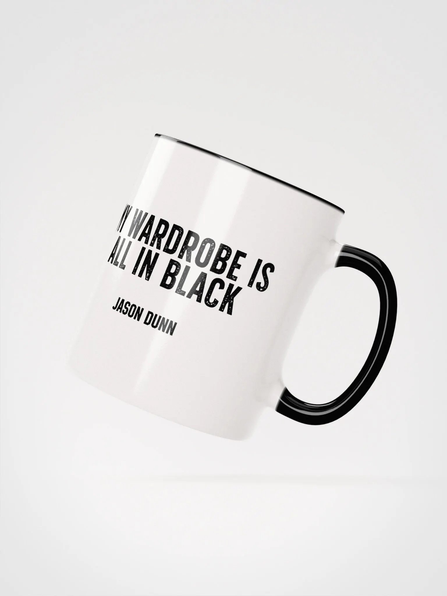My wardrobe is all in black Jason Dunn Ceramic Mug product image (3)