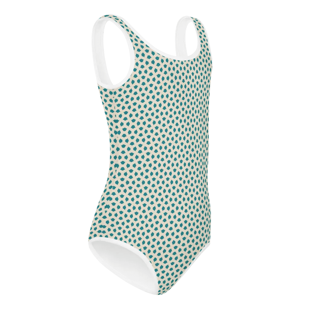 Blue Leaves Kids Swimsuit product image (5)