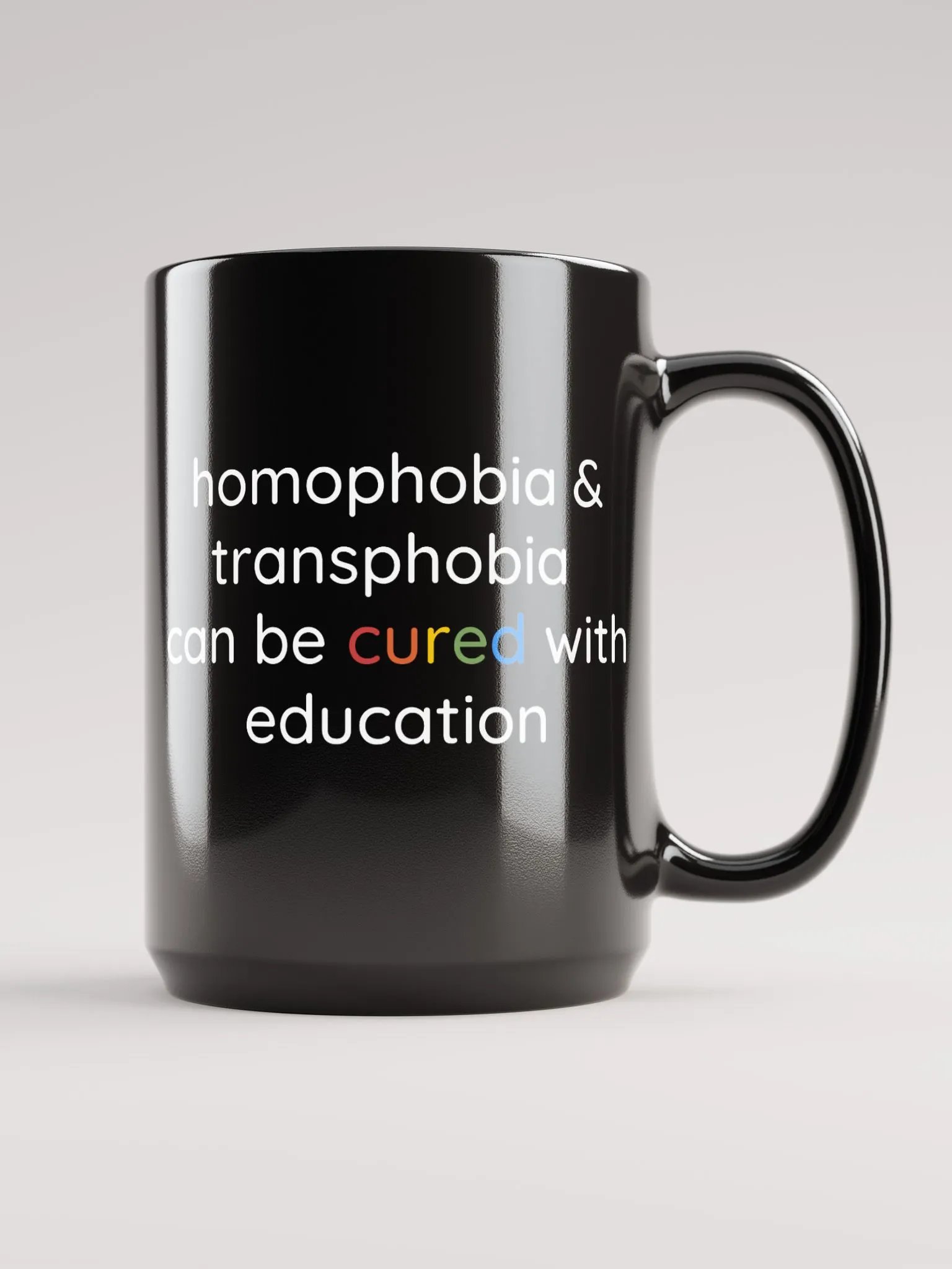 Cured with Education Big Mug product image (1)