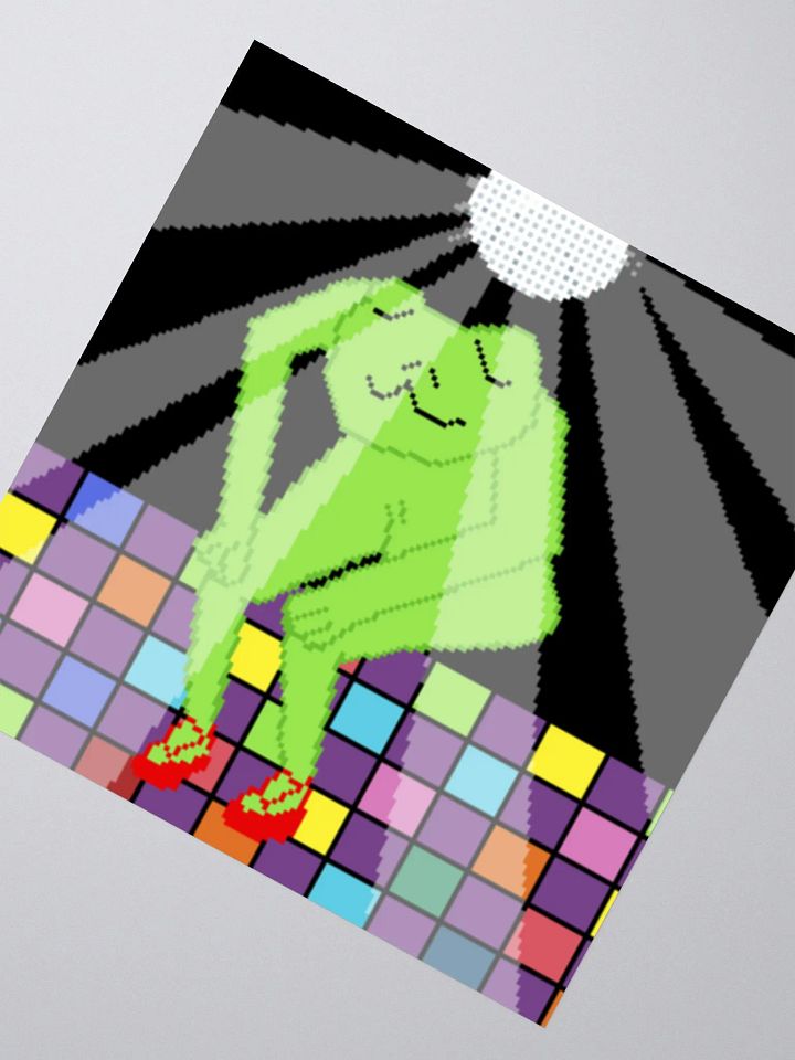 Frog disco sticker product image (2)