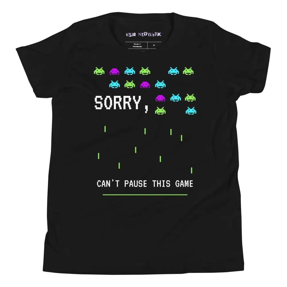 Sorry I'm Gaming Youth T-Shirt product image (4)