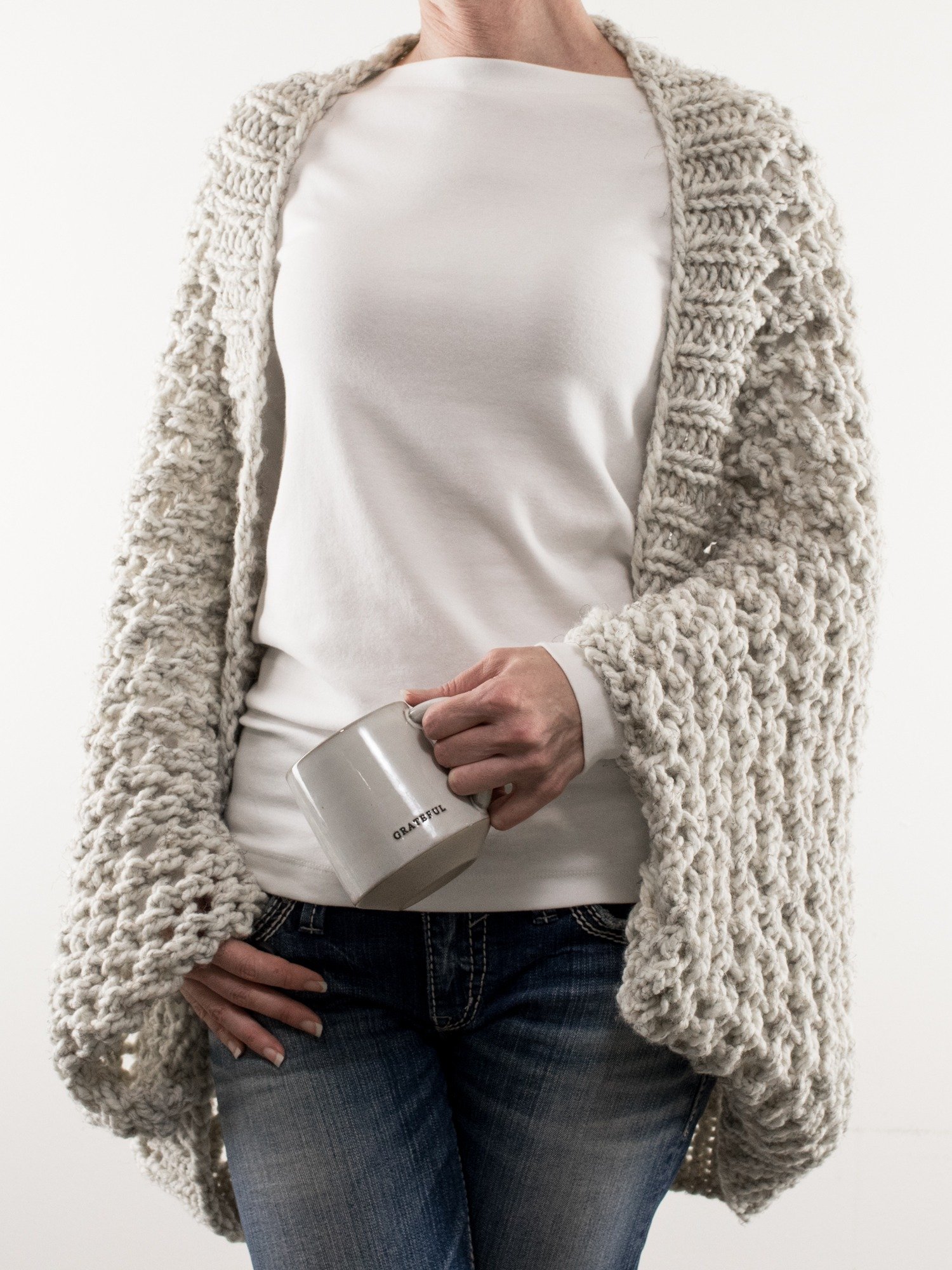 Cocoon Scoop Shrug Knitting Pattern - Resolve product image (1)
