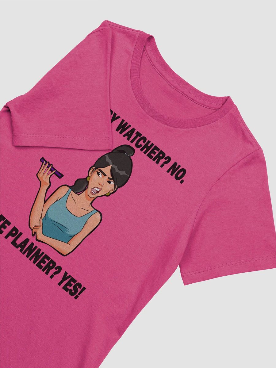 Story Watcher vs. Date Planner - slimmer fit t-shirt product image (2)