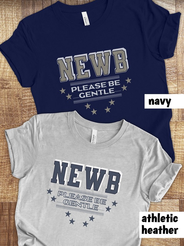Funny University Shirt for Board Gamers, NEWB Board Game T-shirt on Navy product image (2)