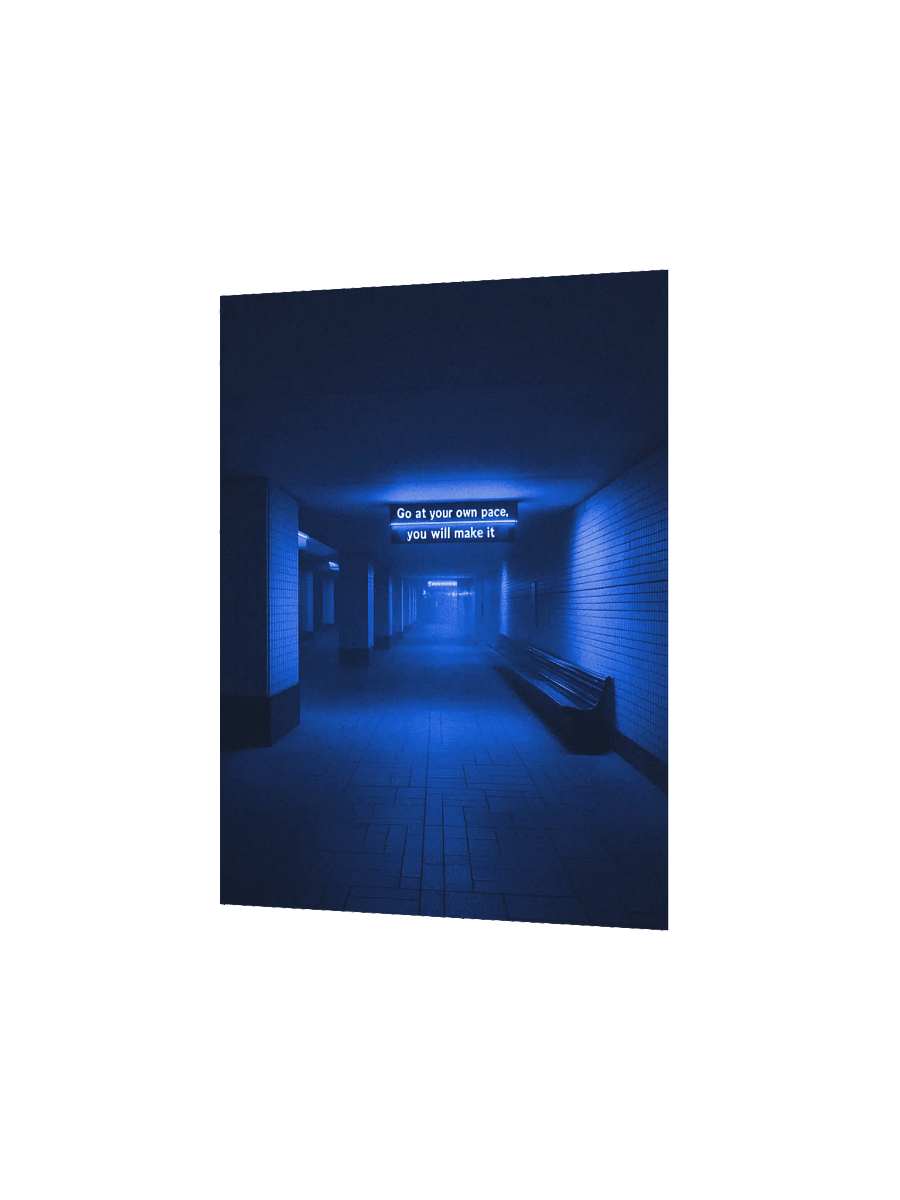 "Go at your own pace" Matte Poster product image (7)