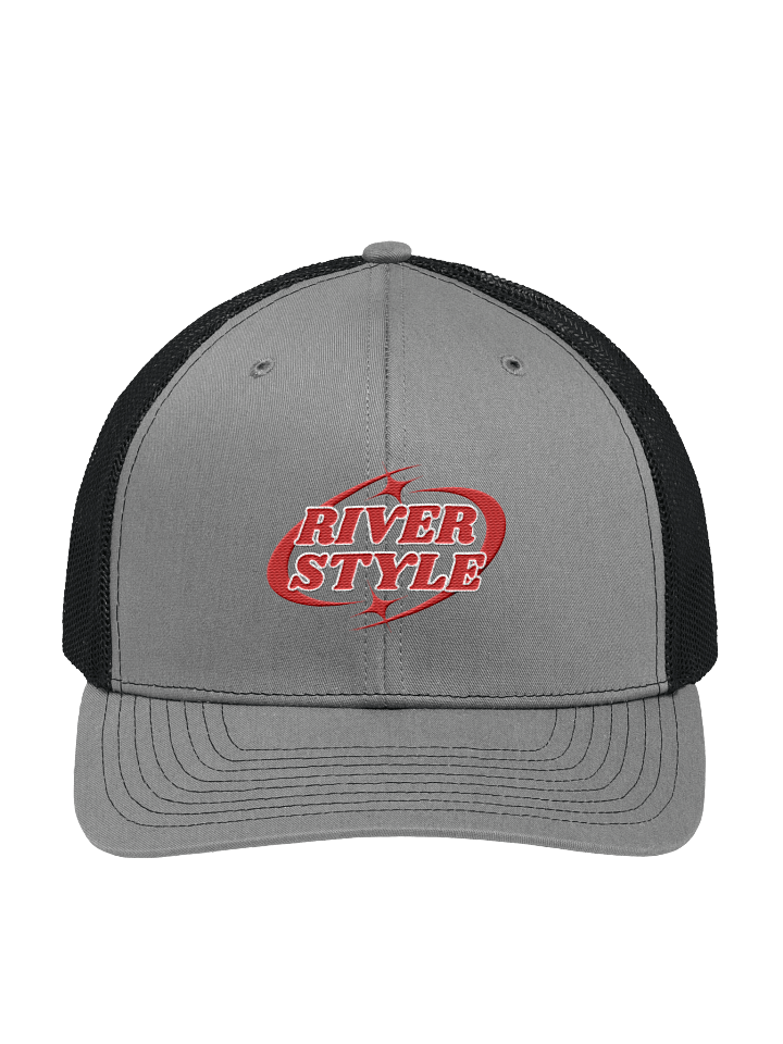 Starry River Style Red Snapback Trucker Hat product image (6)