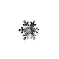 Grey Snowflake Magnet product image (1)