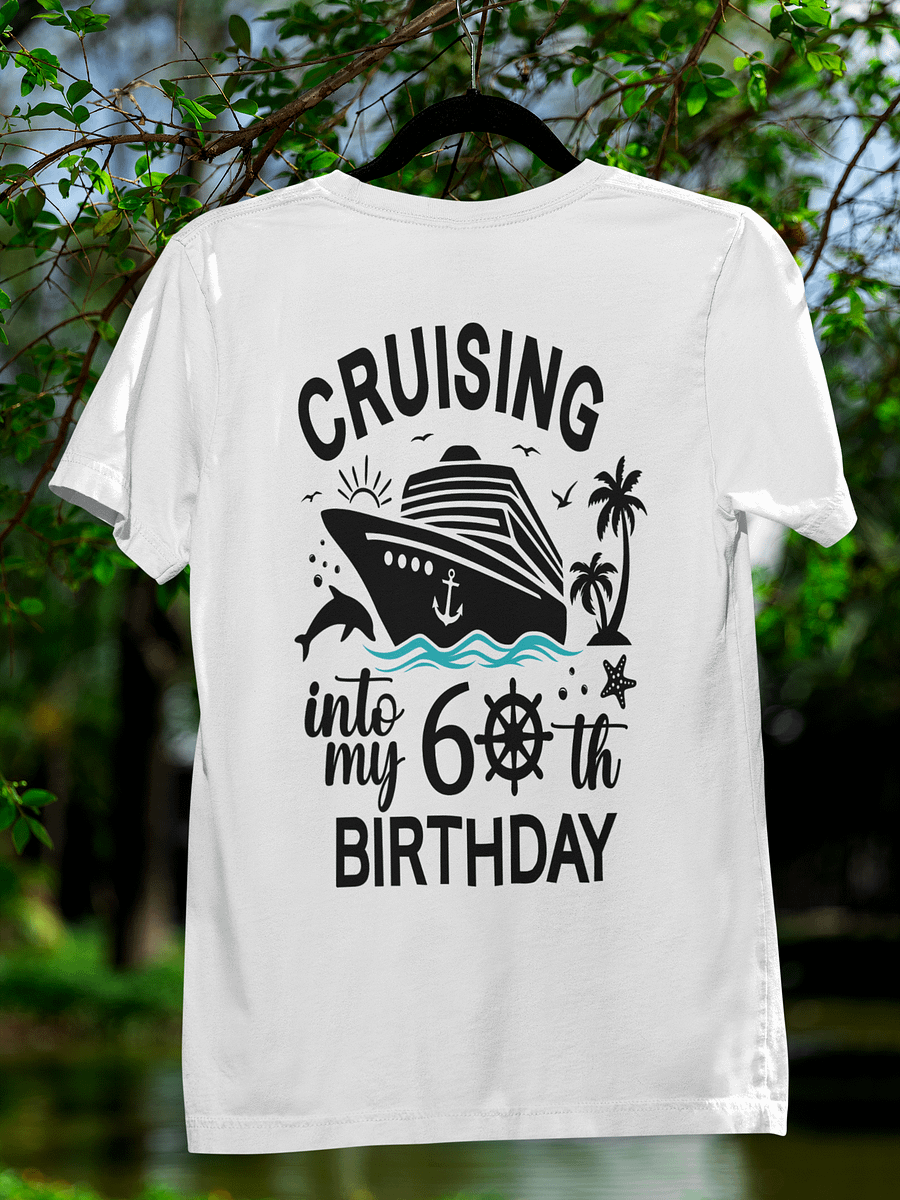 Cruising Into My 60th Birthday Celebration Unisex Softstyle T-Shirt Light Colours product image (3)