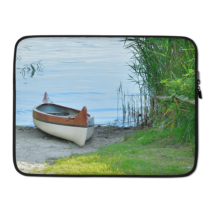Laptoptasche - kleines Holzboot am Strand product image (2)