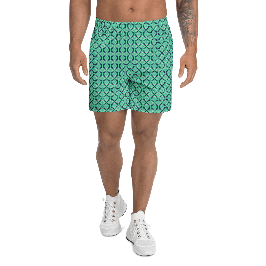 Geometric Illusion All Over Print Unisex Athletic Long Shorts product image (6)