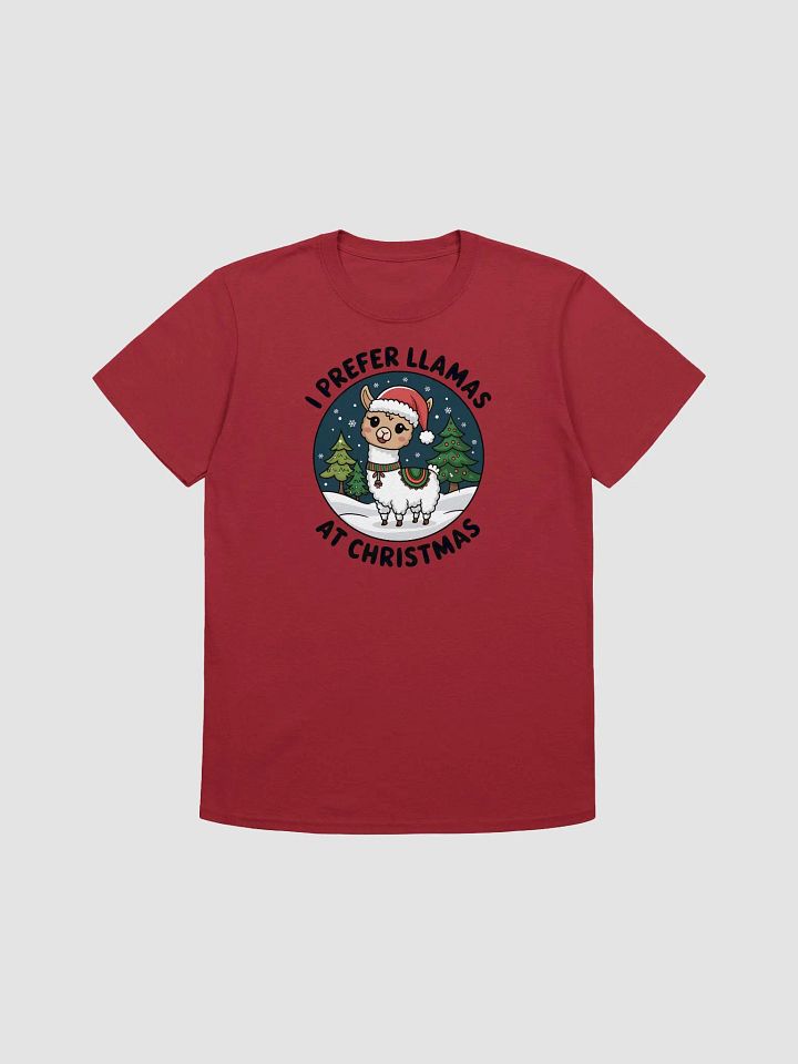 I PREFER LLAMAS AT CHRISTMAS Festive TShirt product image (3)